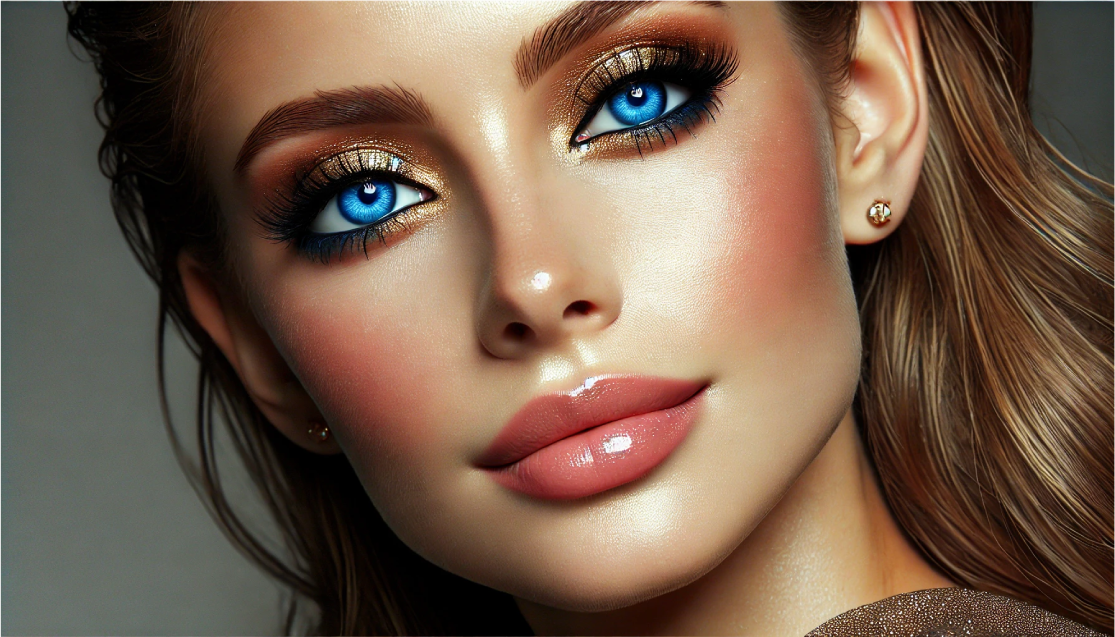 Makeup for blue eyes