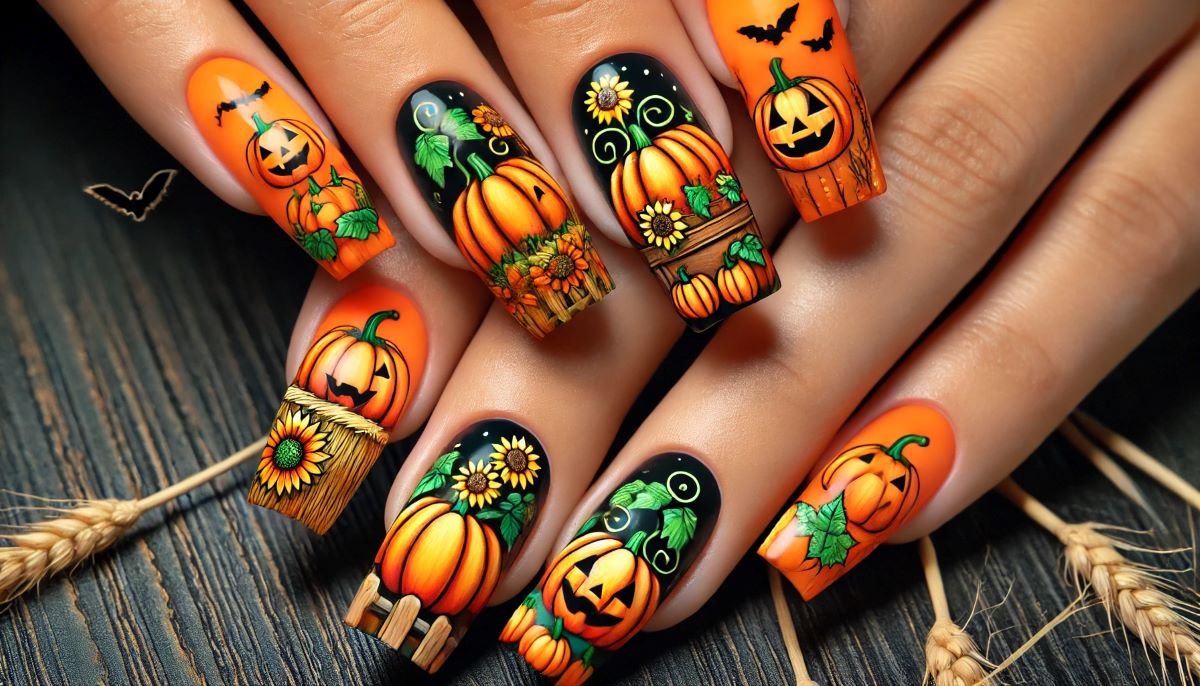 Nails in the in the pumpkin patch